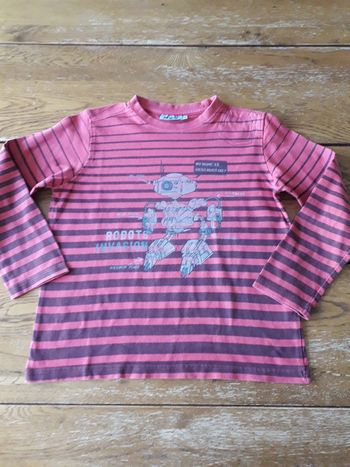 T-shirt rayé manches longues