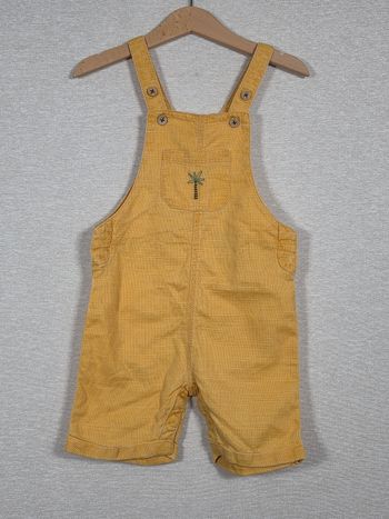 Salopette short jaune orchestra 23 mois 86cm 