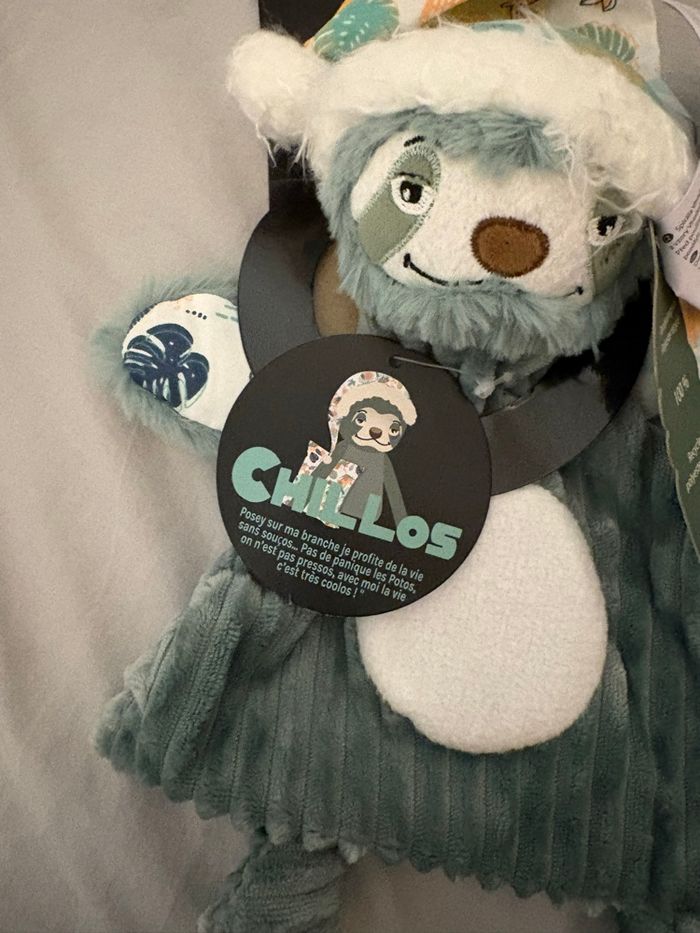 Doudou neuf les deglingos Chillos le paresseux - photo numéro 3
