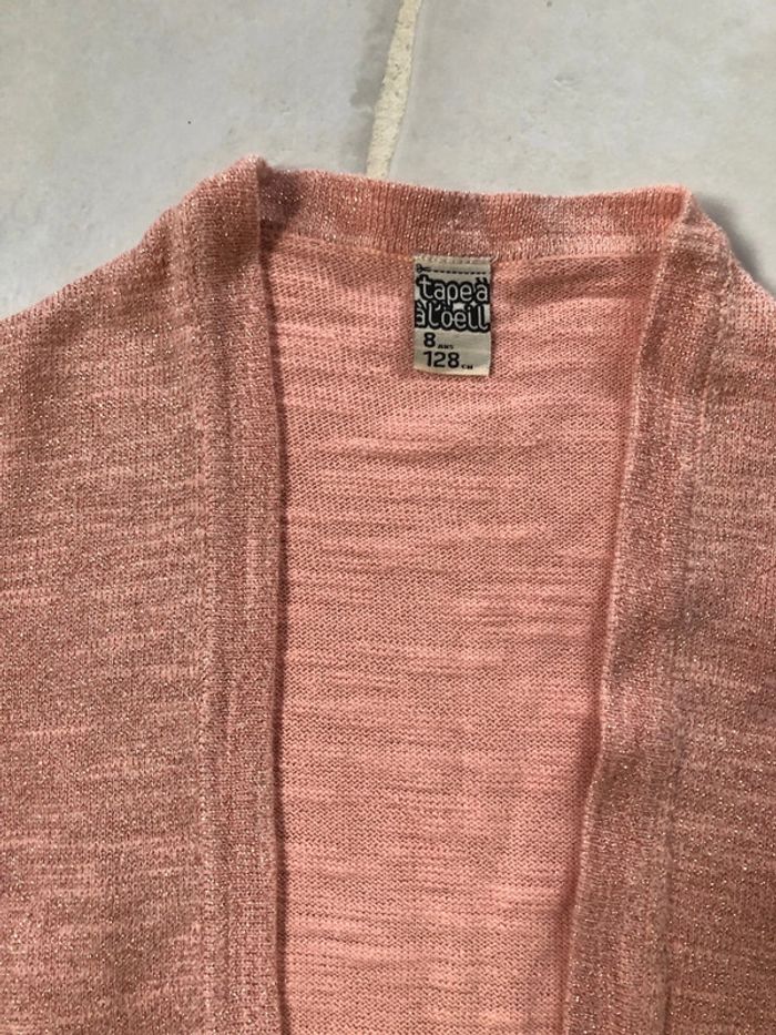 Gilet rose pailleté Tape à l’œil 8 ans - photo numéro 2