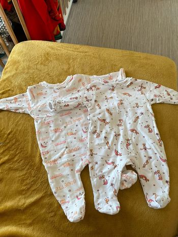 Lot de deux pyjama vertbaudet 3 mois