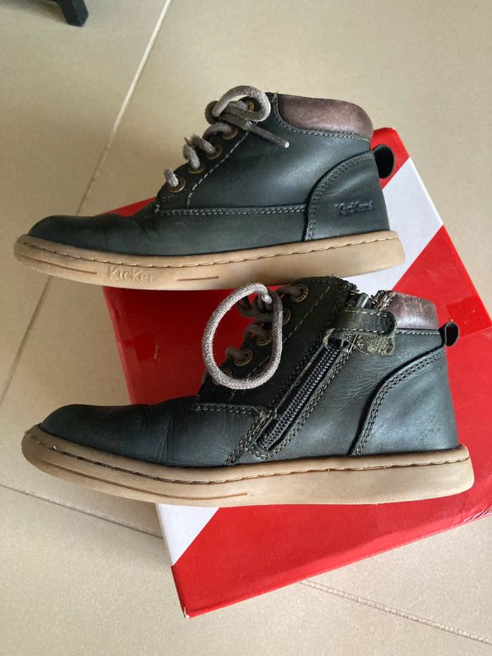 Bottines kaki pointure 27 Kickers Tackland - photo numéro 5