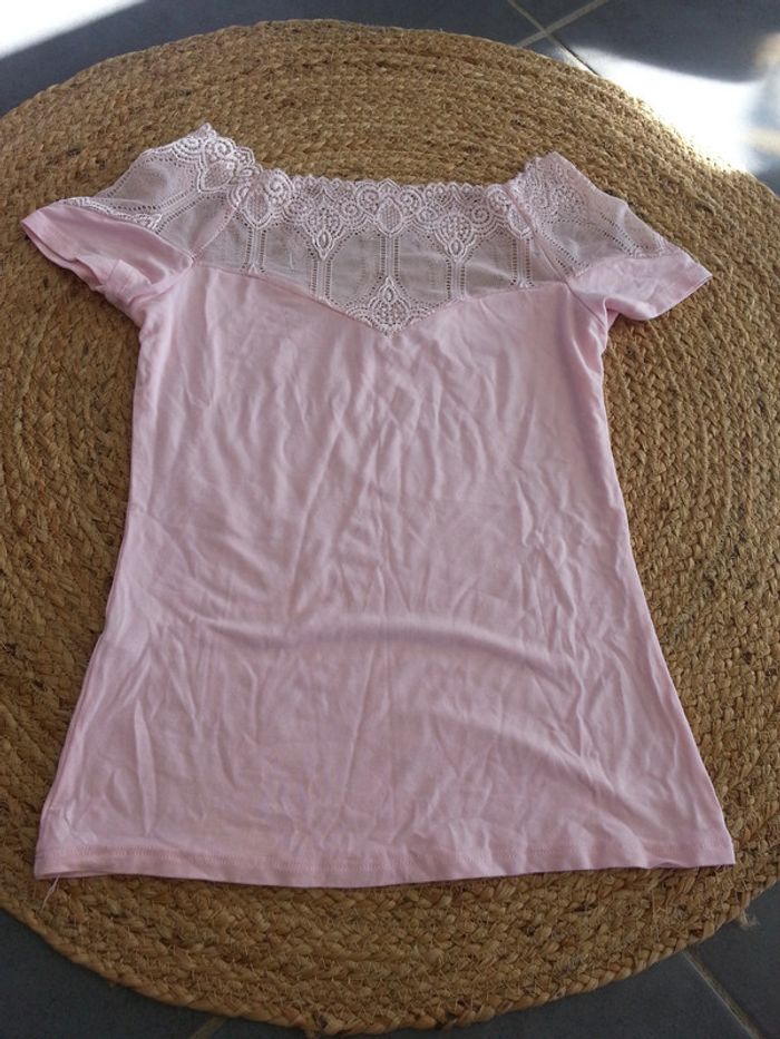 t shirt dentelle