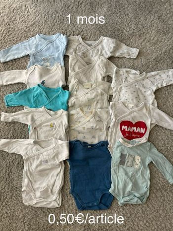 Body manches longues 1 mois