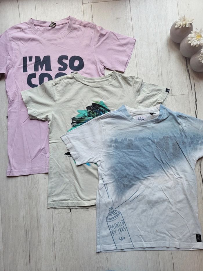 Lot de 3 tee-shirts garçon 12ans ikks tao quiksilver