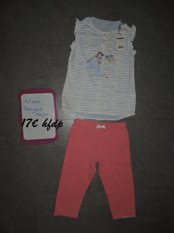 pyjama 2 pièces sergent major taille 11 ans