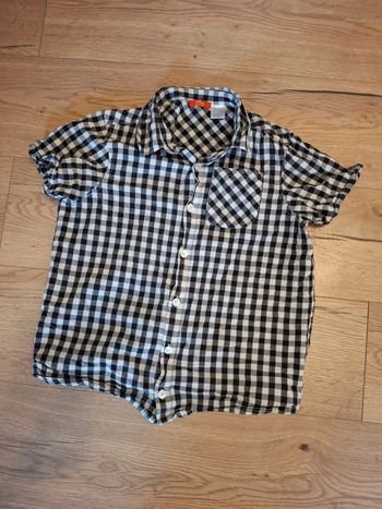 Chemise garçon à carreaux taille 12 ans OKAOU
