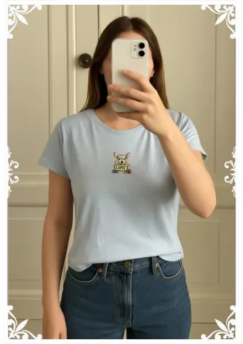 👕 T-shirt Levi's bleu clair - motif chien taille L