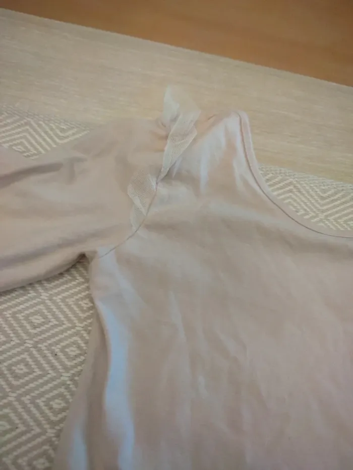 Body rose pâle avec tulle tao 12 ans - photo numéro 3