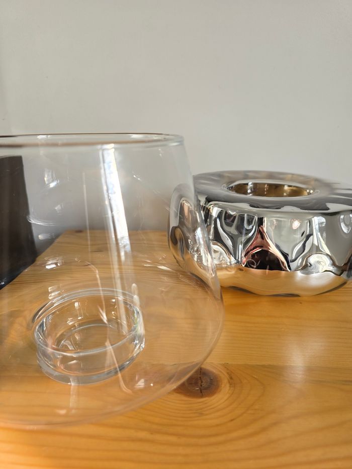 Vase chrome argenté - photo numéro 2