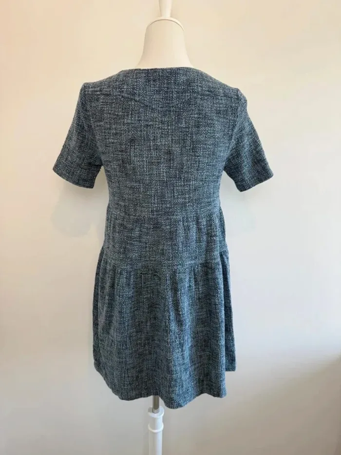 Robe Bash en coton bleue taille 0 donc XS super état - photo numéro 3