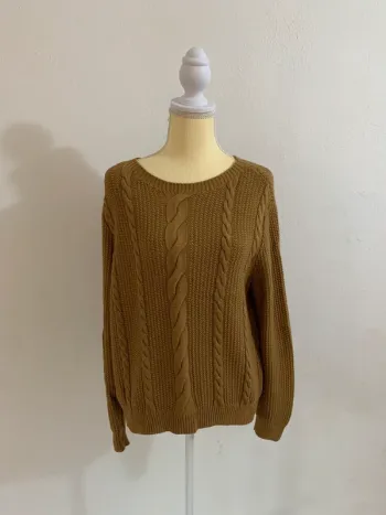 Pull torsadé marron - Pimkie - Taille L