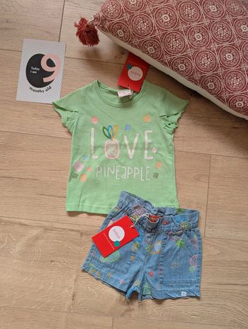 Ensemble boboli 9 mois neuf