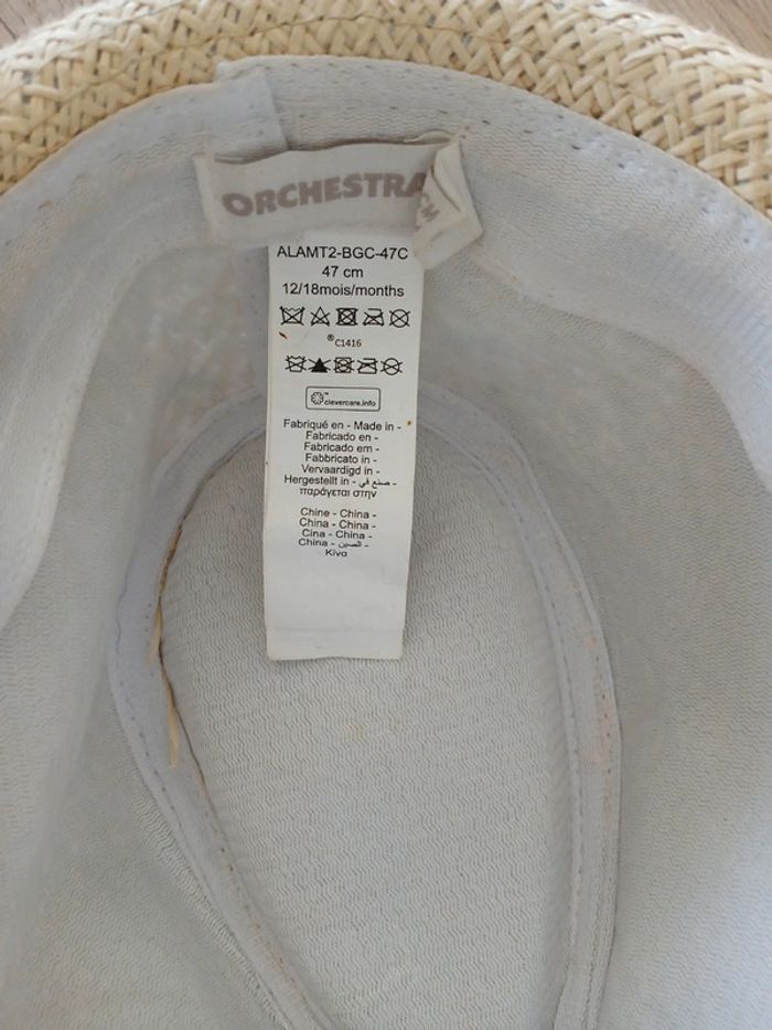 Chapeau bébé garçon 12/18 mois 47 cm - photo numéro 3