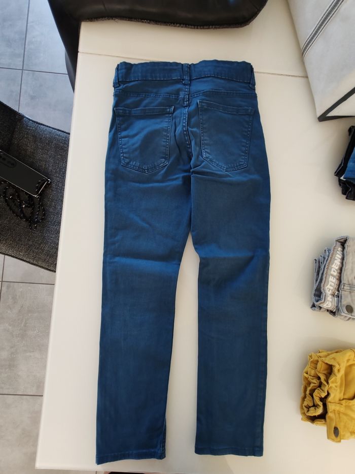 Pantalon jean slim bleu garçon 10 ans - photo numéro 2