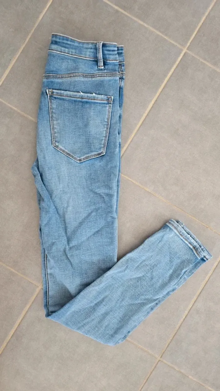 Jean skinny taille haute stradivarius - photo numéro 4