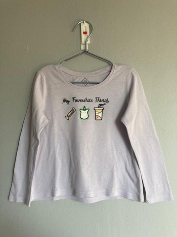 T-shirt manches longues fille TEX lilas licorne - 4/5 ans