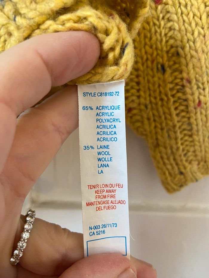 Gilet moutarde Catimini 6 mois - photo numéro 8