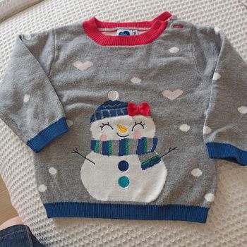 Pull bonhomme de neige