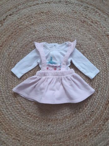 Ensemble body manches longues et robe In extenso 50 cm