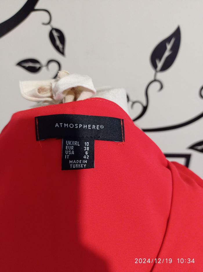 haut rouge de atmosphère 38 *Spécial FETE* réf 591 P15 - photo numéro 2