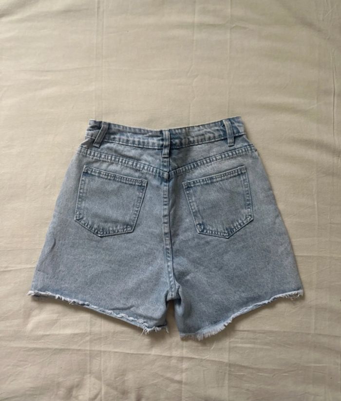 Short en jean taille haute - photo numéro 4