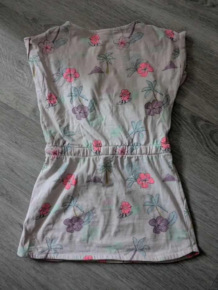 Chemise de nuit parme fleurie TAO 5 ans - photo numéro 2