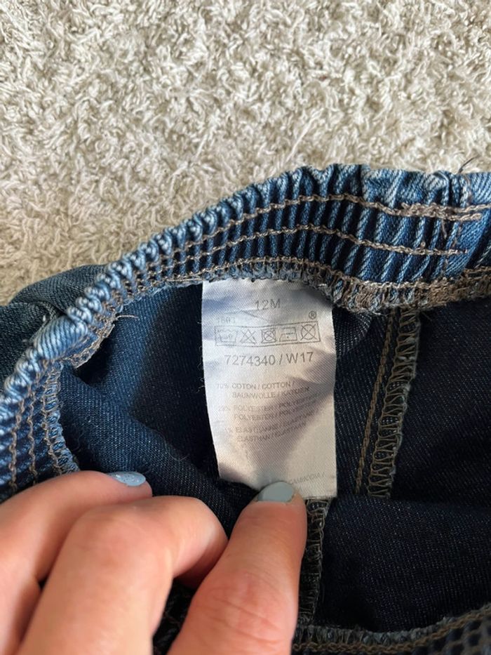 Jeans bleu clair taille 12 mois - photo numéro 3