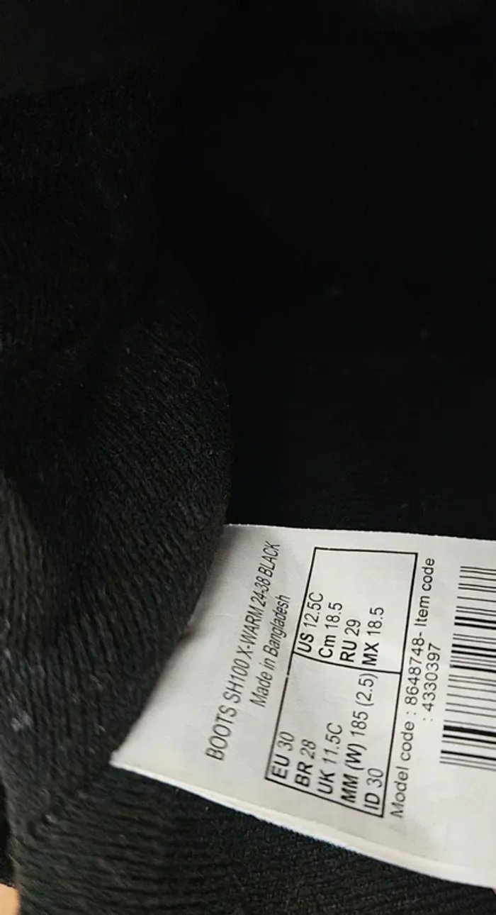 Bottes de neige enfant, taille 30, Quechua - photo numéro 5