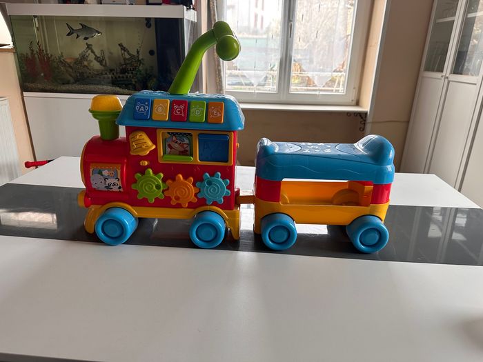 Train apprentissage 2en1 porteur et pousseur