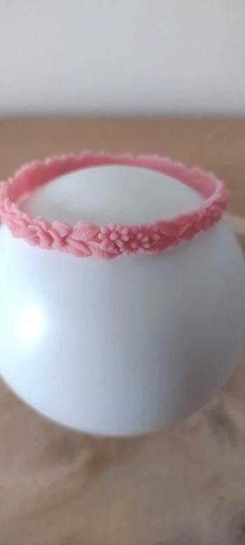 Bracelet silicone boho fleurs 3D