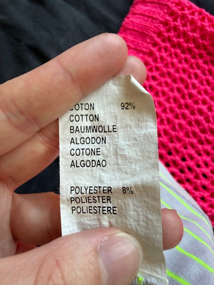 Débardeur gris & vert anis vintage ikks taille 34 XS - comme neuf - photo numéro 6