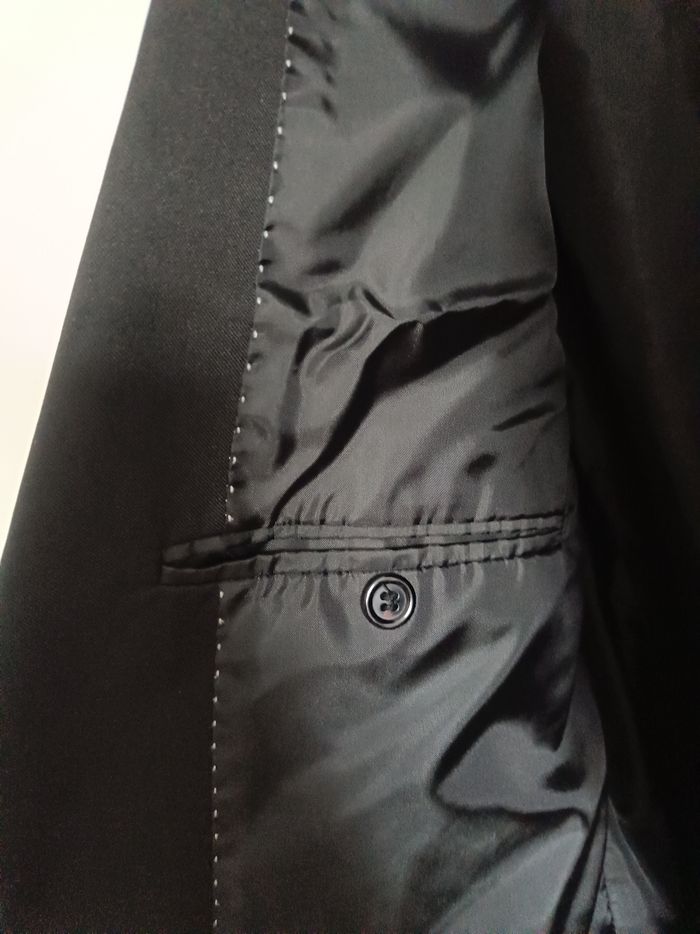 Veste de costume Urban by Gémo – Taille 54 – Noire satinée - photo numéro 4