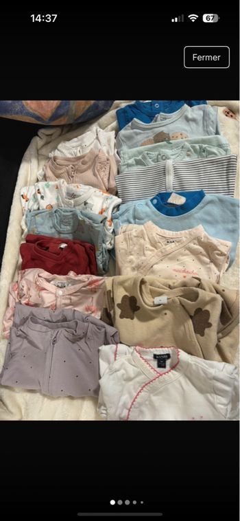 Lot de 15 pyjamas léger 
