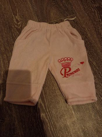 Pantalon rose princess 3 mois