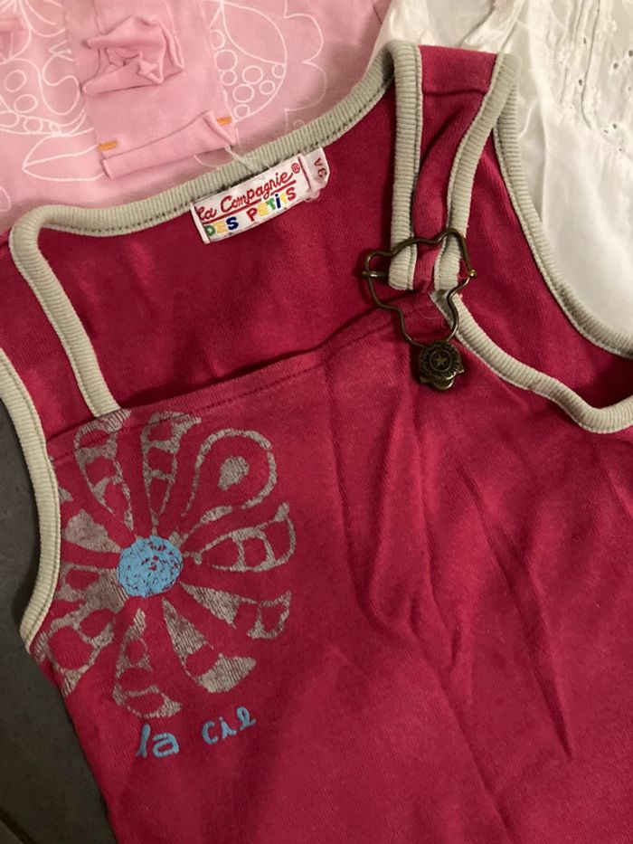 Lot ensemble garde robe vêtement enfant fille haut tee shirt débardeur 3 ans - photo numéro 3