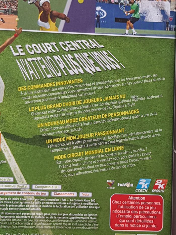 Jeu xbox 360 Topspin 4 - photo numéro 4