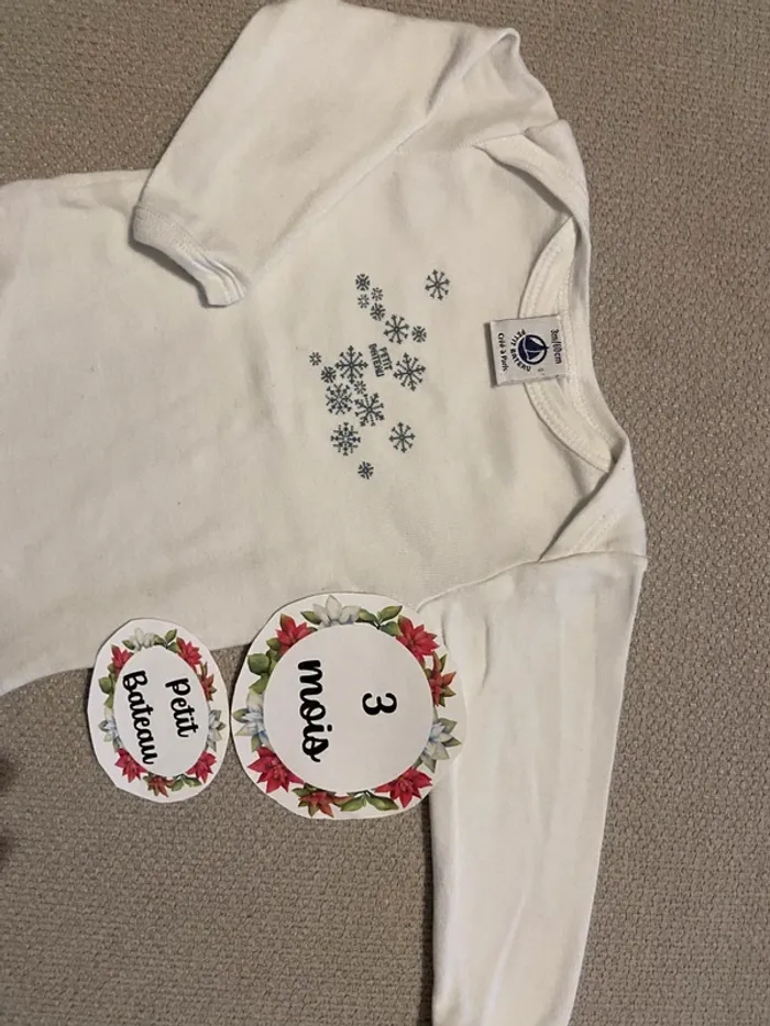 Body petit bateau 3 mois manches longues - photo numéro 3