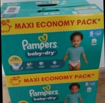 188 couches Pampers Baby Dry Taille 5