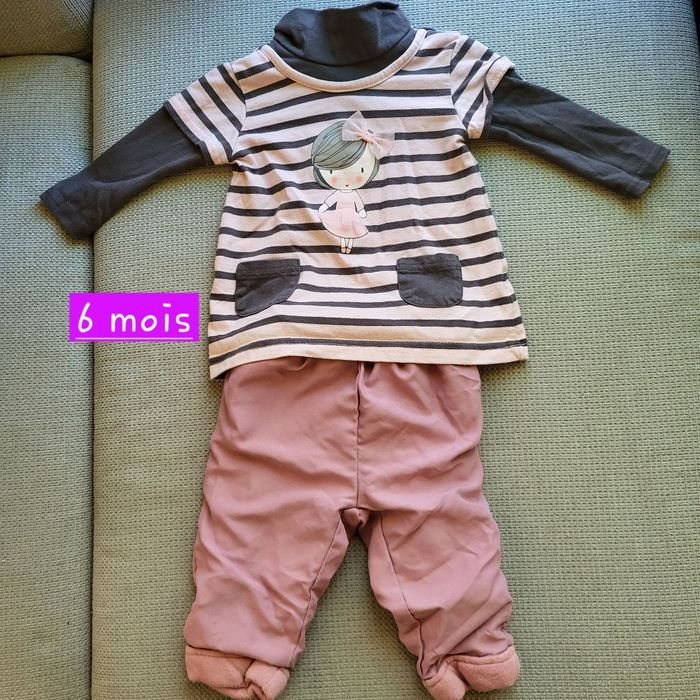 Ensemble fille 6 mois
