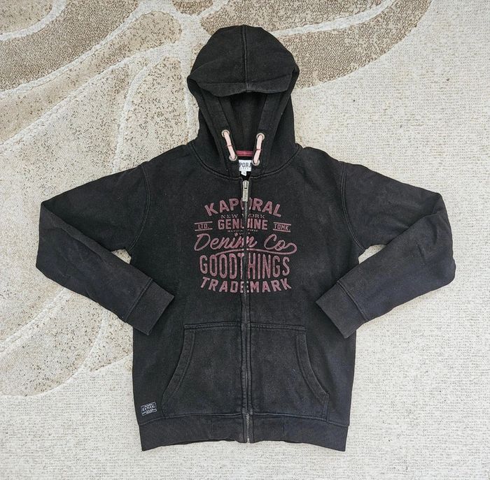 Gilet zippé à capuche Kaporal 14 ans