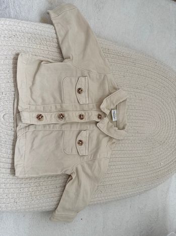 Veste en jean beige