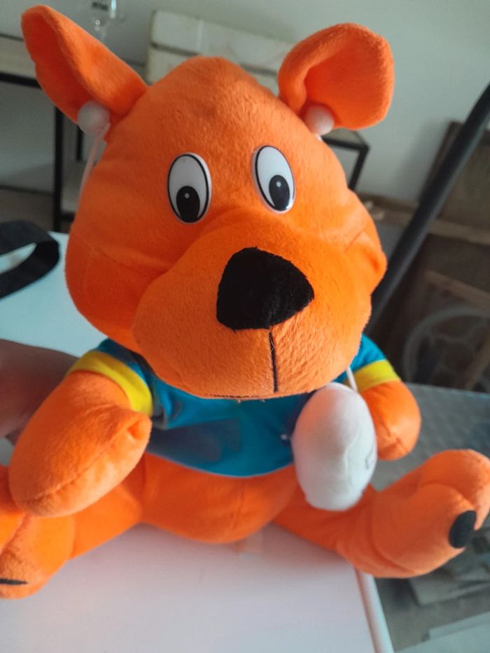 Peluche orange ht 37 cm - photo numéro 2