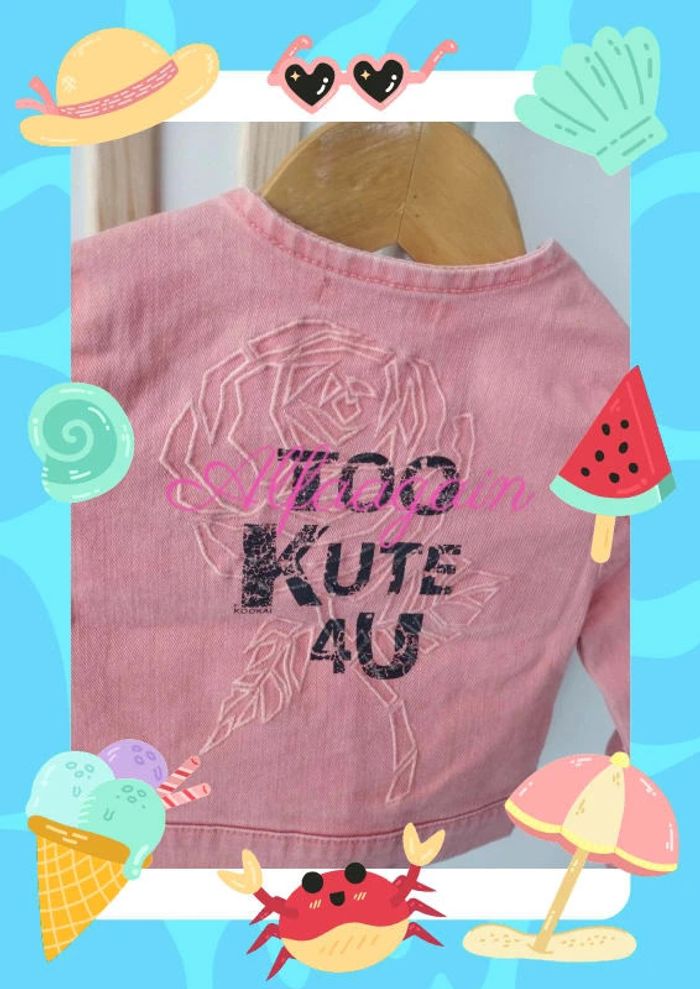 Veste courte rose kookai 3ans - photo numéro 3