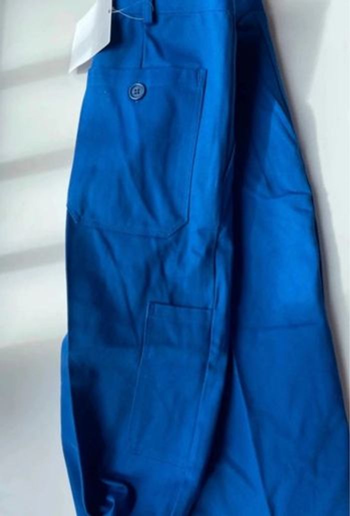 Pantalon bleu de travail neuf taille S Sanfor 100% coton - photo numéro 4