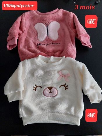 Pull fille 3 mois