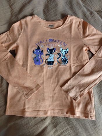 Tee shirt Halloween chats kiabi 8 ans
