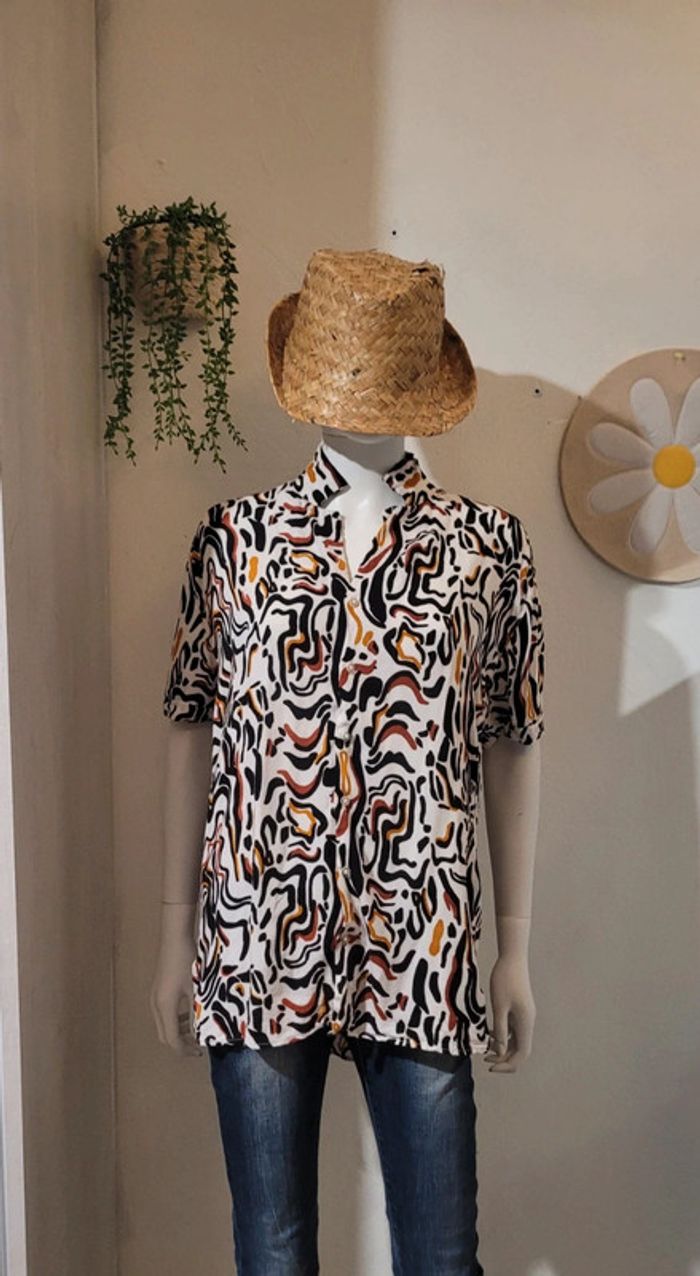 Chemise manches courtes colorée