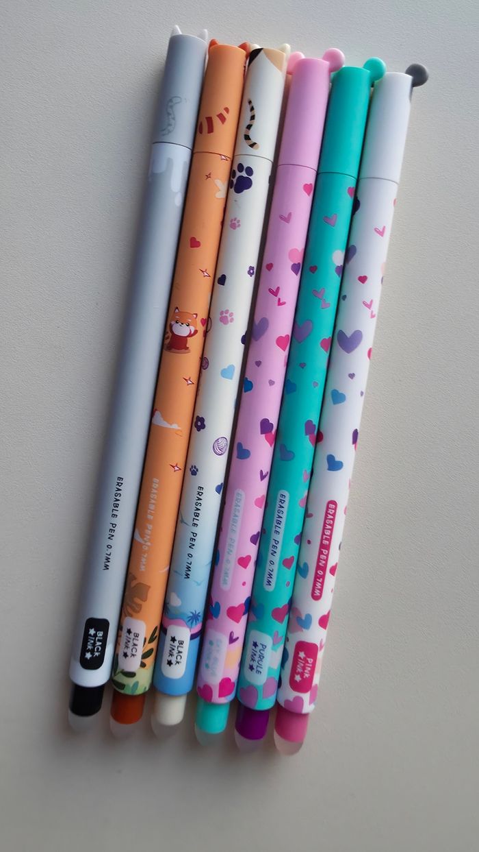 Lot de 6 stylos animaux effaçable - photo numéro 7