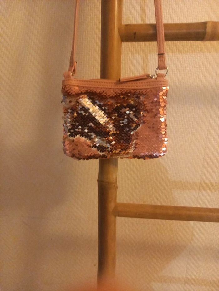 Sac rose enfant a sequin rose qui change de couleur - photo numéro 3